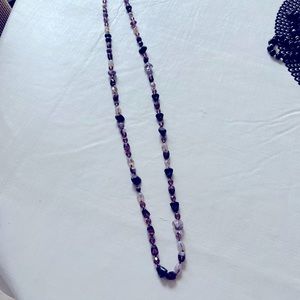 Gorgeous long amethyst necklace